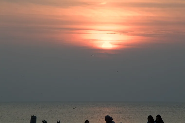 Sonnenuntergang am Meer – einfach schön.