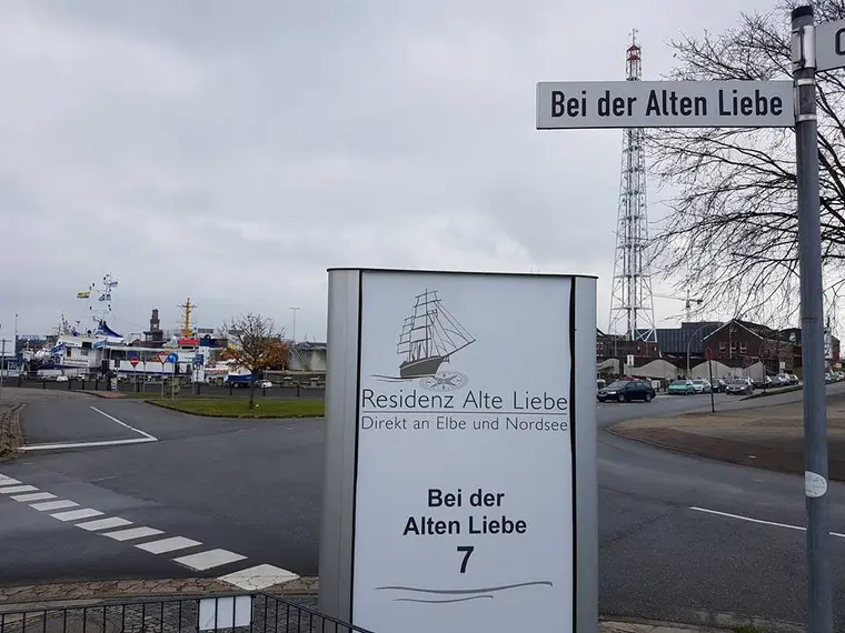 Straßenschild "Bei der Alten Liebe" – hier waren wir für Dietmar unterwegs.