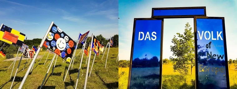 Grenzgänger. Ehemaliger "Übergang" von der BRD in die DDR