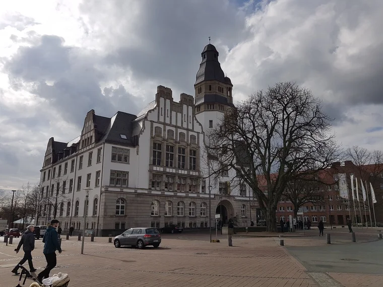 Blick auf das alte Rathaus in Gladbeck