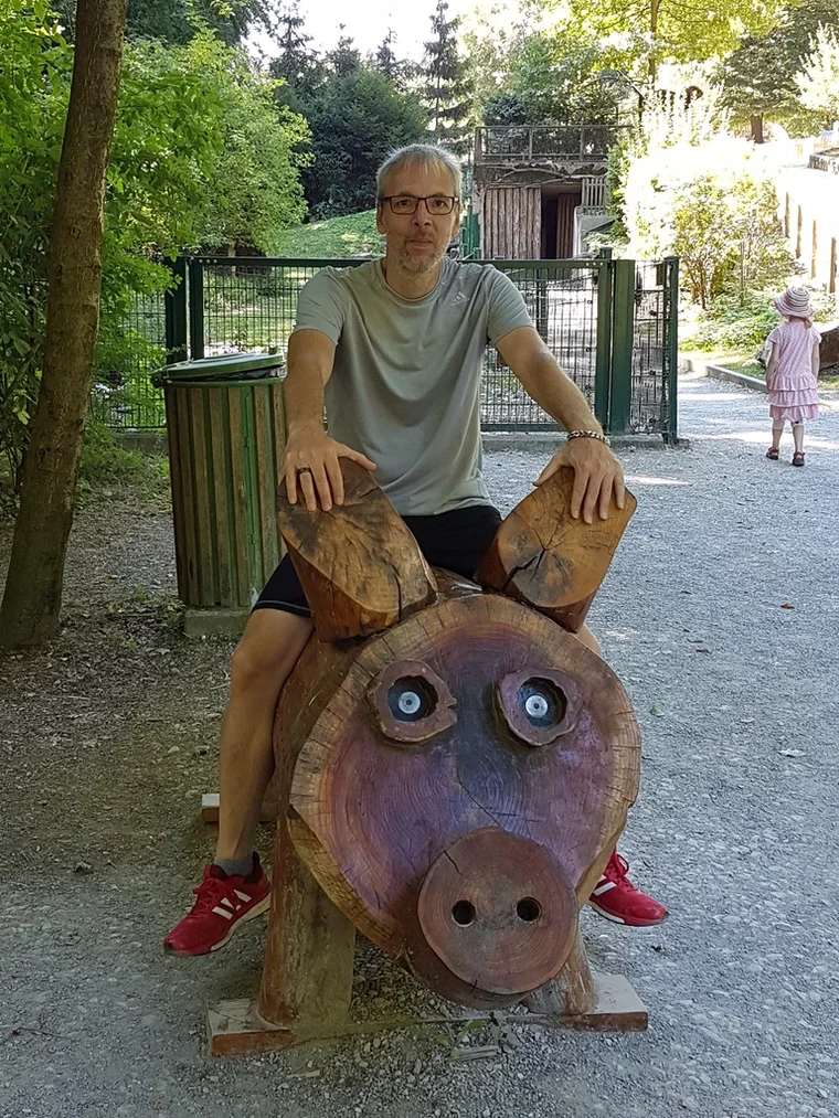 Reittherapie für Fortgeschrittene auf dem Wildschwein 🐗
