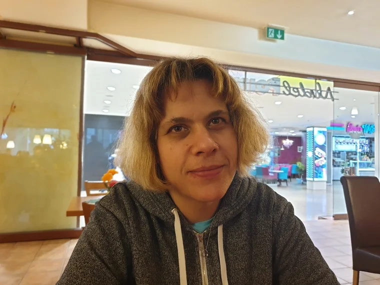 Nahaufnahme der neuen Frisur
