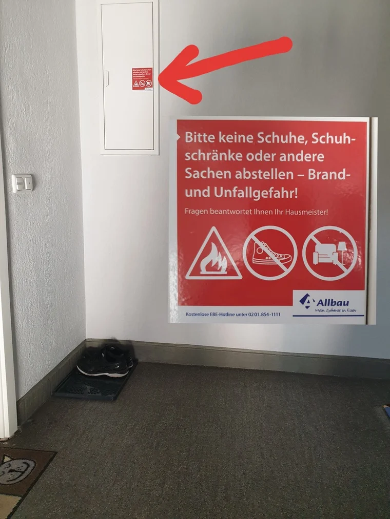 Fußmatte bleibt, alles andere mus raus