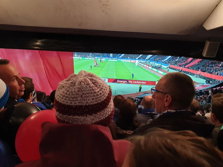 Stadionblick: gute Sicht geht anders