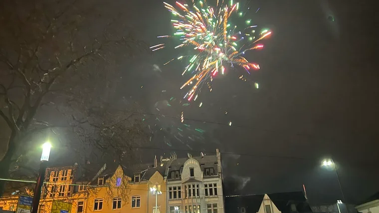 Feuerwerk über Solingen