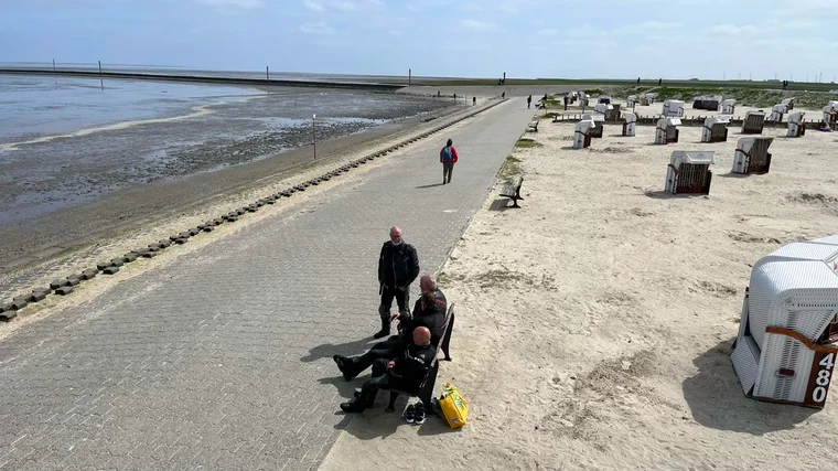 Vor der Heimfahrt noch einmal schnell zum Strand