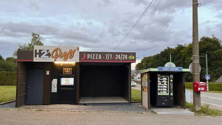 Pizza aus dem Automaten – in Belgien schon ganz normal.