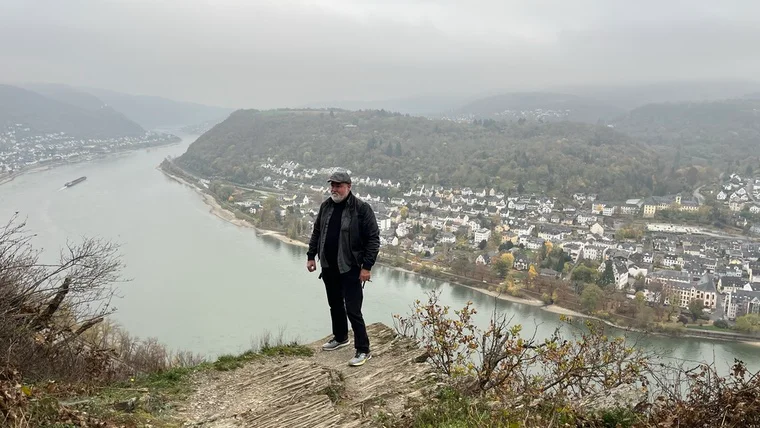 Rheinschleife von oben – tolle Perspektive