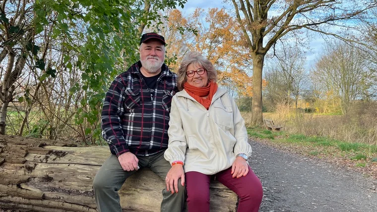 Lisa und Burghard in bester Laune