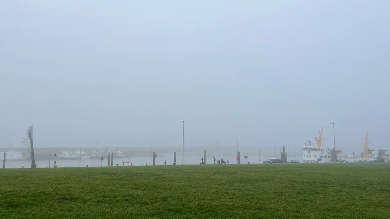 Nebeliges Nordseepanorama