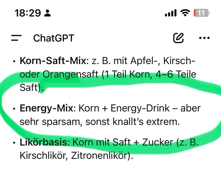 Rezept mit Betriebsanleitung