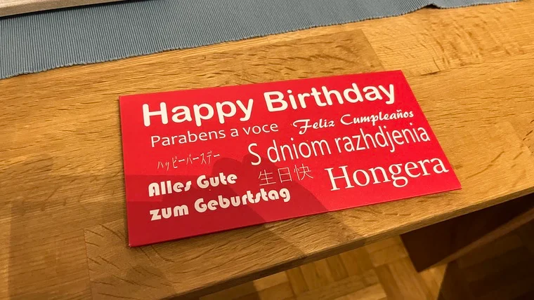 Ein Geburtstagsgeschenk mit Spannung